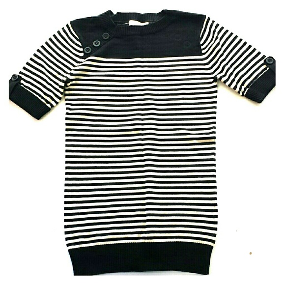 Black and Cream Stripe Sweater
