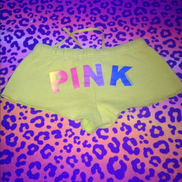 Victoria's Secret pink rare rainbow shorts - Picture 2 of 4