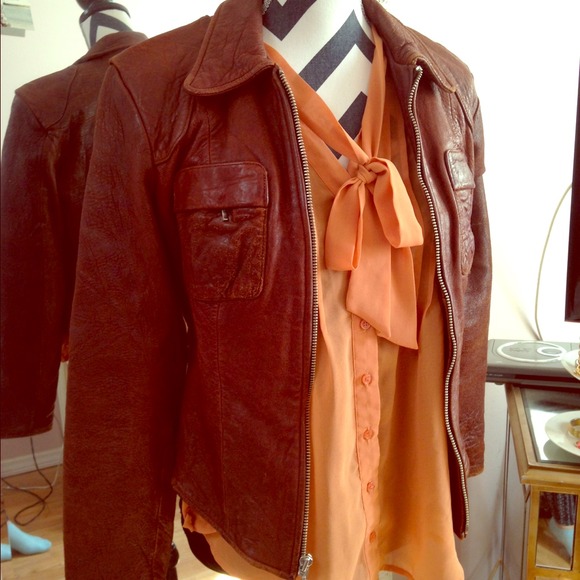 Distressed Leather jacket