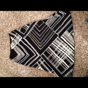 Black and white skirt