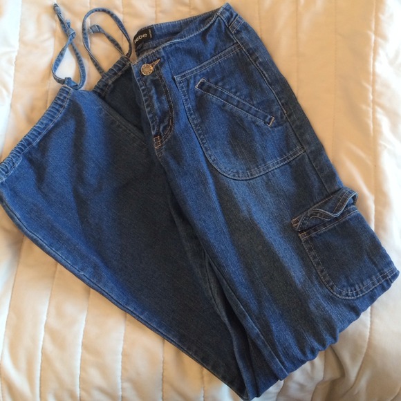 Vintage cargo bebe jeans