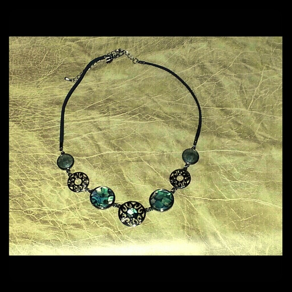 Retired Lia Sophia Hematite Necklace