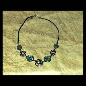 Retired Lia Sophia Hematite Necklace