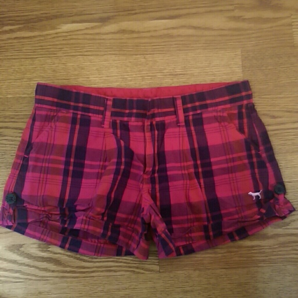 Victoria's Secret Pink plaid shorts