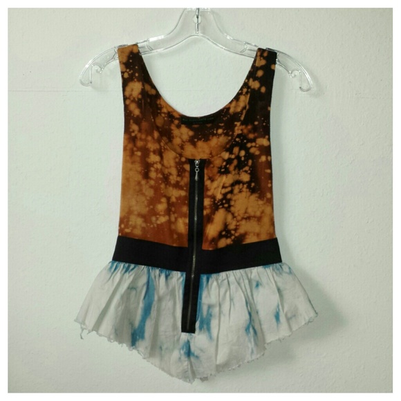 Trade for @ladyluvclothes Acid Washed Peplum Top