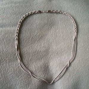 Beautiful silver tone necklace