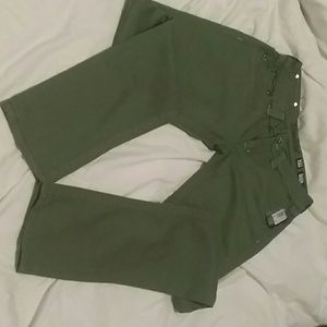 Miss Me leaf green skinny jeans never worn.