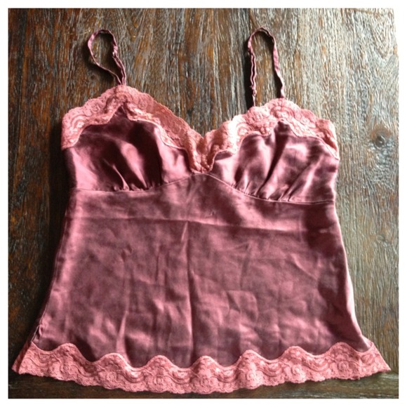 Maroon Silk Lace Top