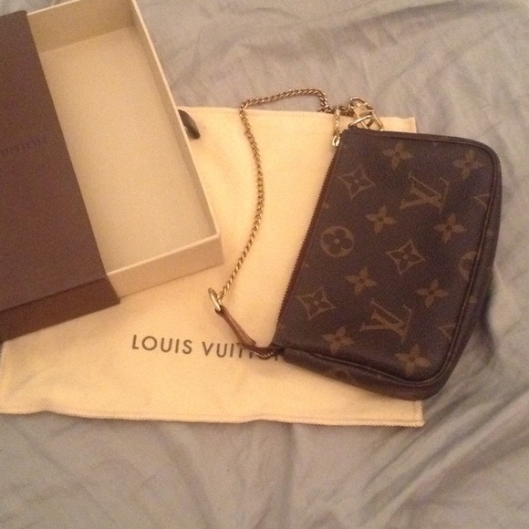 SOLD AUTHENTIC LOUIS VUITTON MINI POCHETTE IN MONO