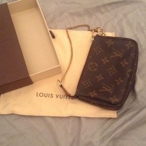 SOLD AUTHENTIC LOUIS VUITTON MINI POCHETTE IN MONO