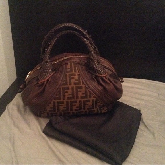 SOLD AUTH FENDI BABY SPY WITH DUST BAG