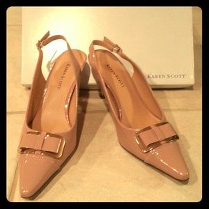 Blush Bow Slingback Heels