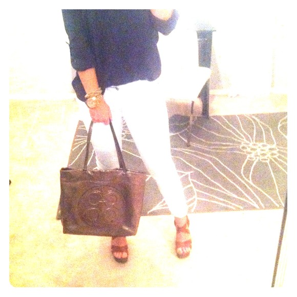 Authentic Coach gunmetal metallic bag!