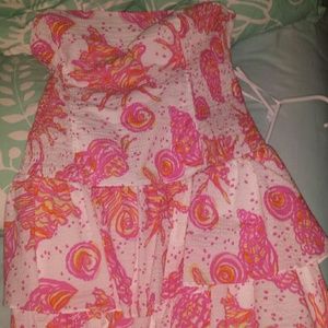 strapless lilly pulitzer dress