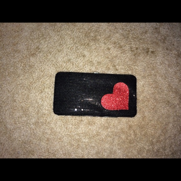 shiny heart wallet- BRAND NEW
