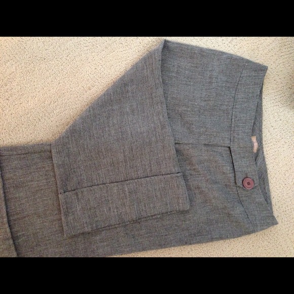 Wide leg grey crop pants - Picture 2 of 4