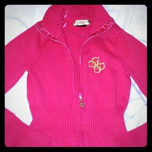 Guess zip up sweater size xs