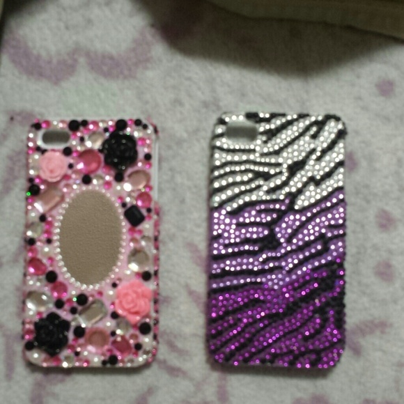 Glitter iPhone 4 case purple