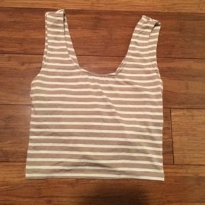 SOLD Mocha striped top