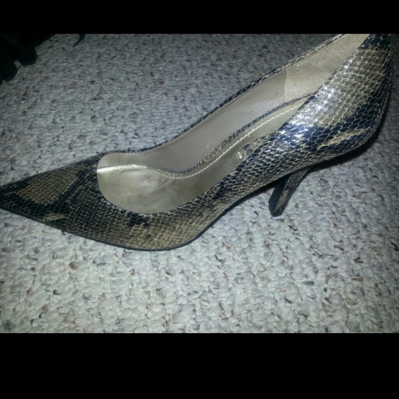 Nine West Python Heels