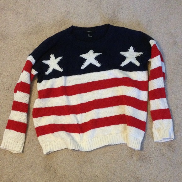 American Flag Sweater