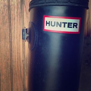 Black, Tall Hunter Rain Boots & Warmer Insets
