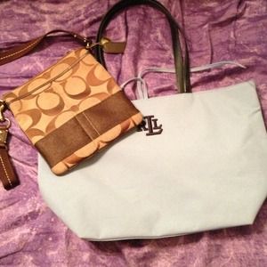 @woramon Coach swing pack and Ralph Lauren tote
