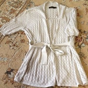 Short sleeved tie front cardi.