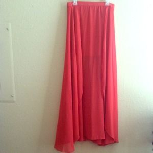 Coral Maxi Skirt