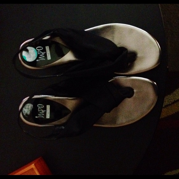 Impo black and silver sandal