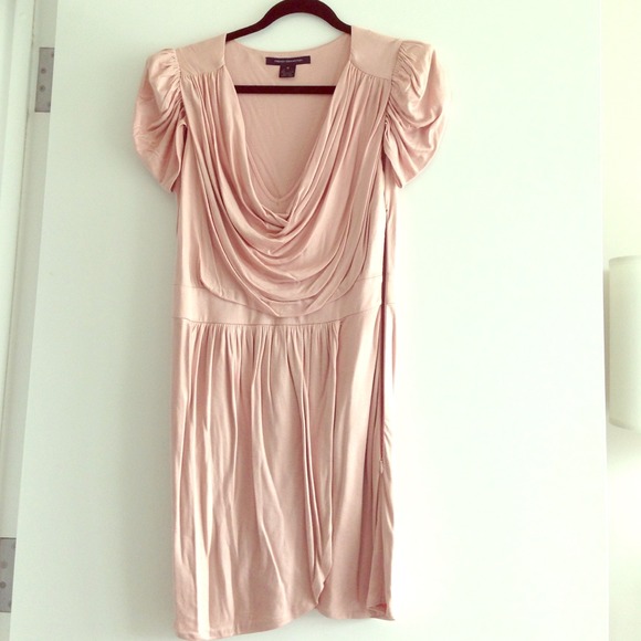 Draped pink french connection dress