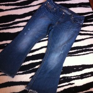 Seven Plus Size Fitted Distressed Jeans