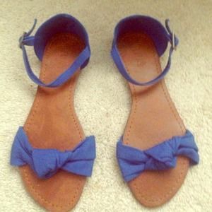 Blue sandals