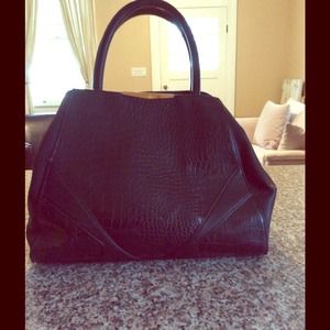 Identical to Fendi- Danielle Nicole black croc bag