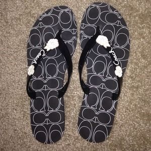 Authentic coach flip flops