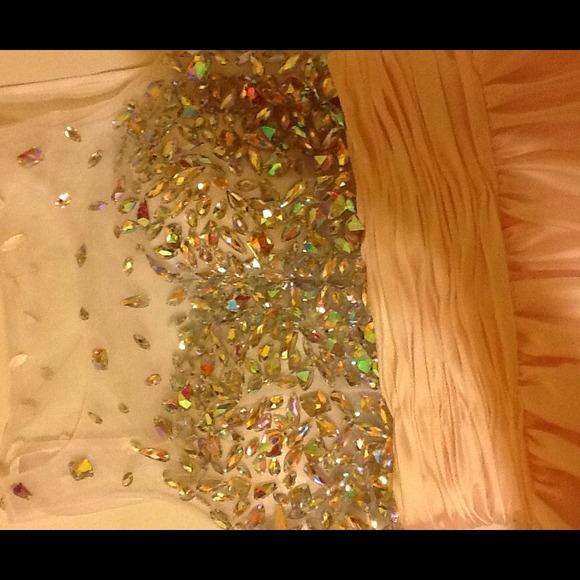 Pink, Chiffon, Floor Length Prom Dress - Picture 4 of 4