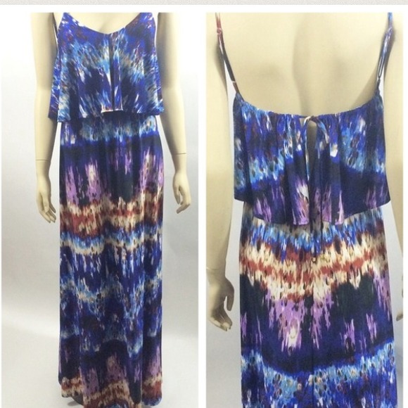 ❌SOLD OUT❌Veronica M: Multi Color Maxi Dress - Picture 3 of 4