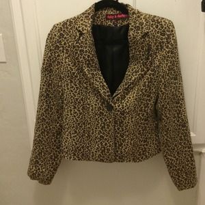 LF cheetah print blazer