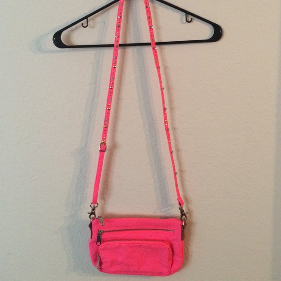 VS PINK cross body purse bag with rhinestones
