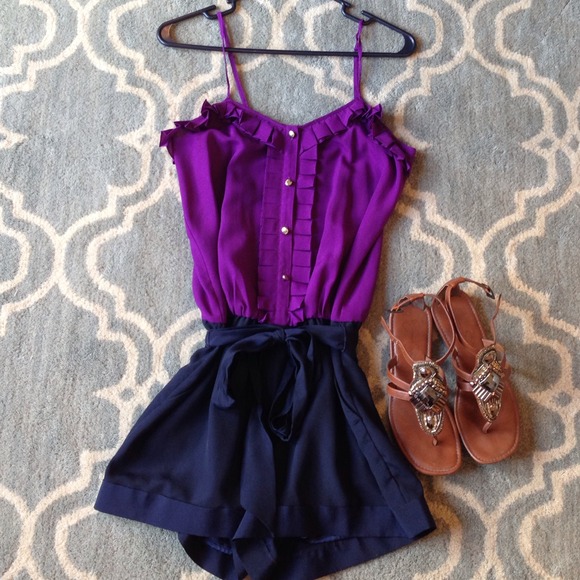 Romper with belt & pockets from Express!
