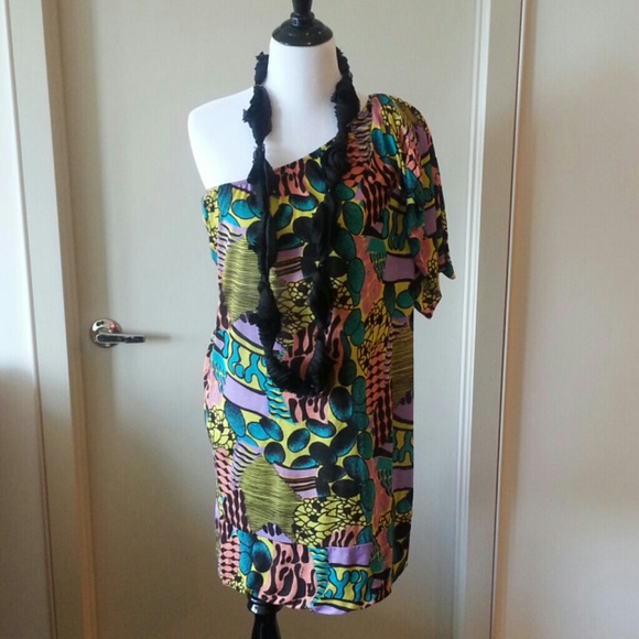 T-bags one shoulder dress