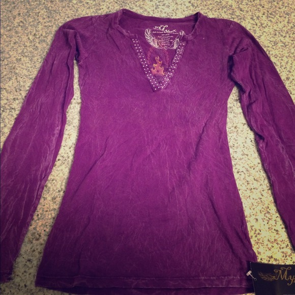 LA Mynx purple boutique shirt
