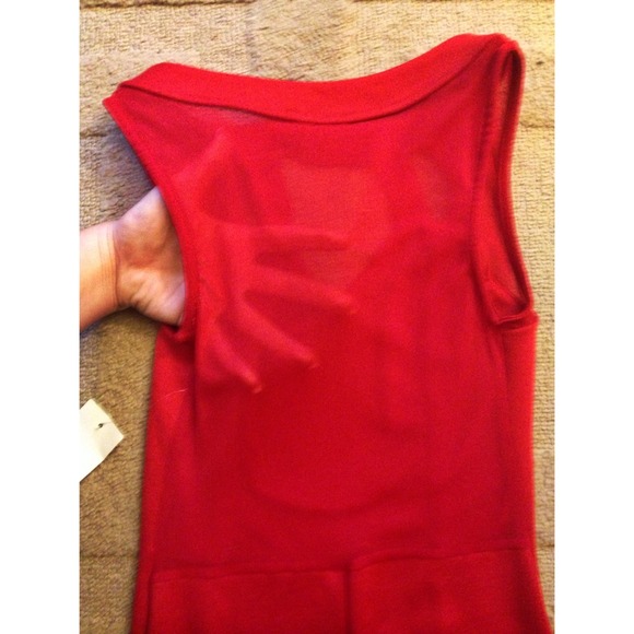 Hot Red Bodycon Dress - Picture 3 of 4