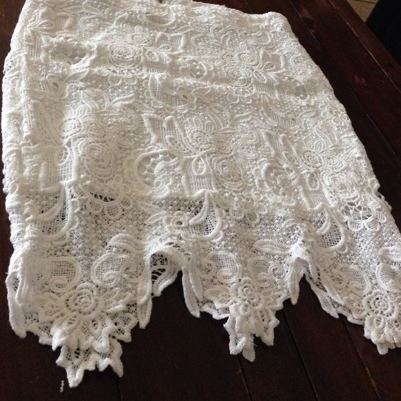 🚫🚫SOLD🚫🚫What knit Lace skirt - Picture 2 of 4