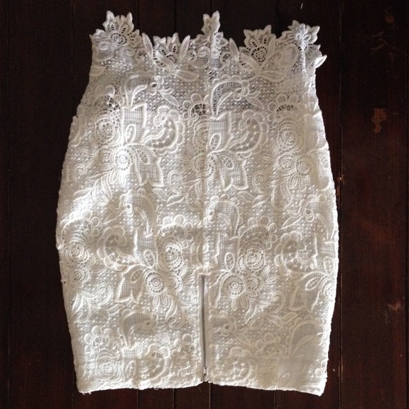 🚫🚫SOLD🚫🚫What knit Lace skirt - Picture 3 of 4