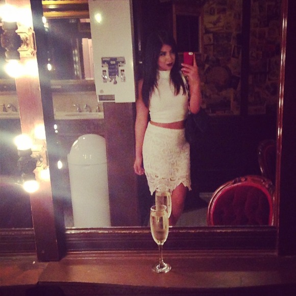 🚫🚫SOLD🚫🚫What knit Lace skirt - Picture 4 of 4