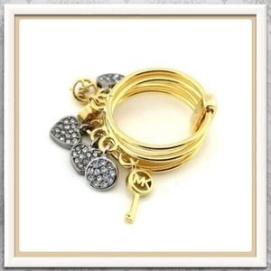 Michael Kors Gold Charm Ring