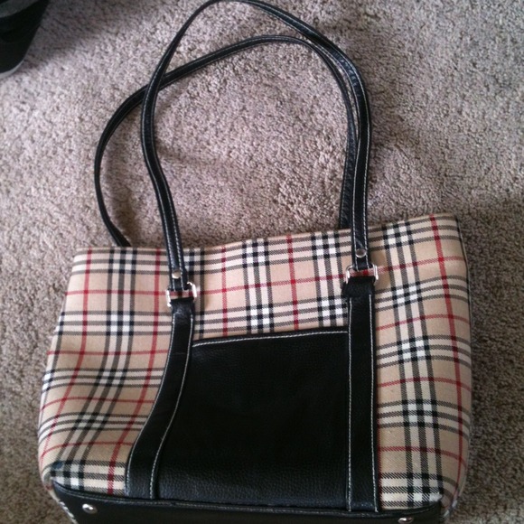 Plaid purse