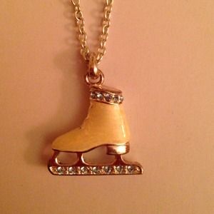 Ice skate necklace