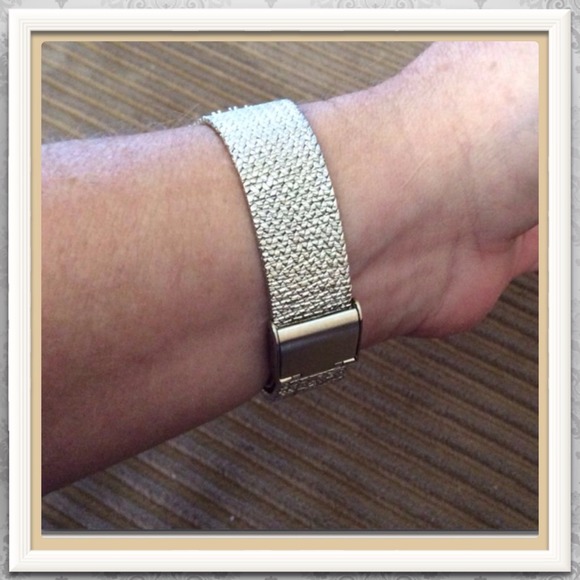 Croton Silver Swarovski Crystal Watch